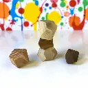 Five Wooden Geometric (Critical Thinking) Balancing Stones for Kids from Senser Woodcraft