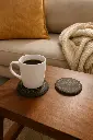 Slate Engraved 4" Round Coasters (Set of 2)