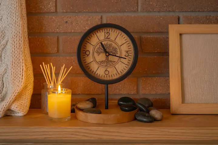 Engraved Table Top Clock w/ 14 Remembrance Stones (Limited Edition)