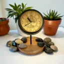 Engraved Tree of Life Table Top Clock w/ 14 Remembrance Stones (Limited Edition)