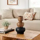 Three Tier Stack Two Tone 12" Vase by Danya B (Fits our 30" & 34" Faux Olive Branches)