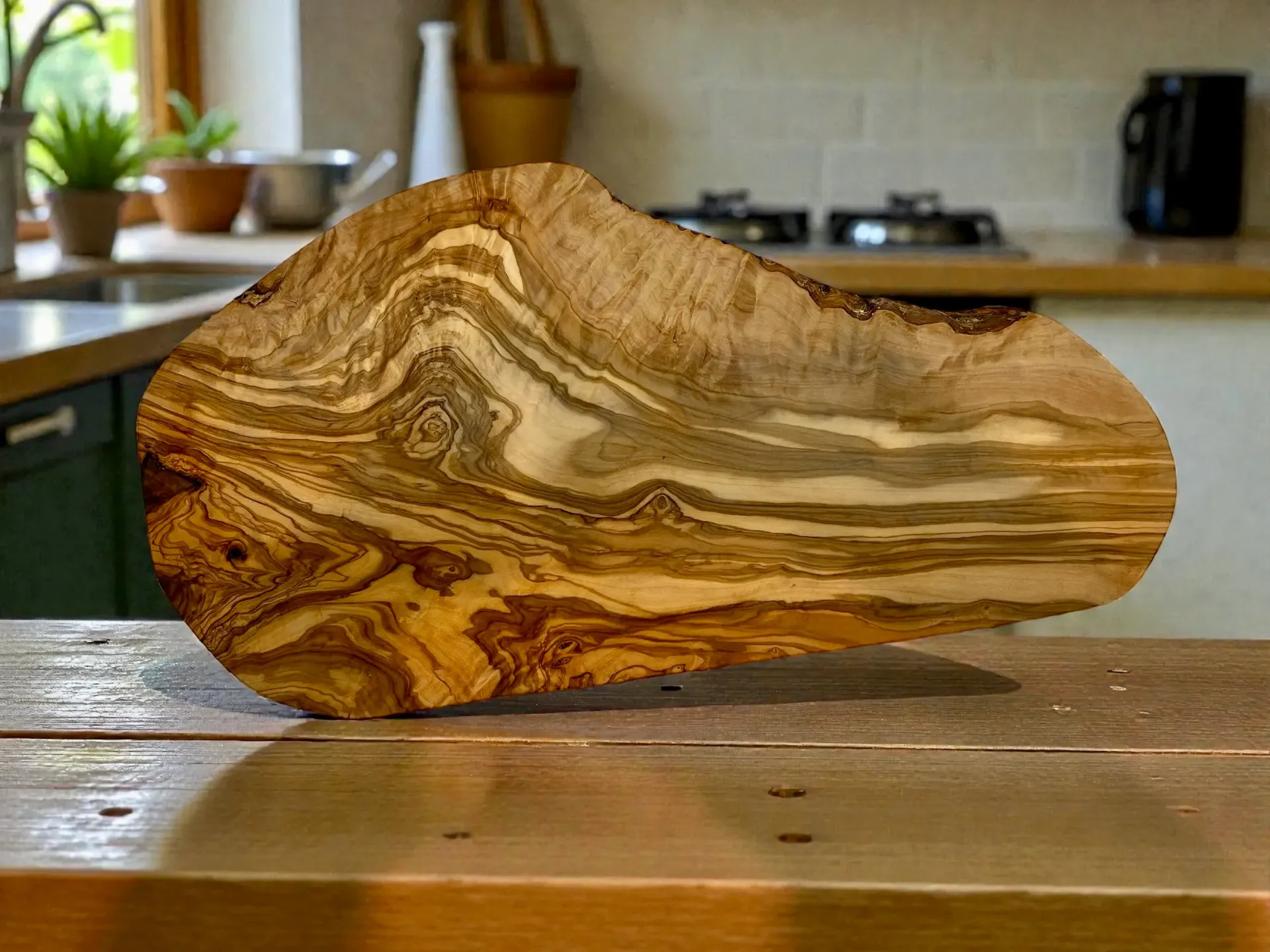 Heirloom Olive Wood Slabs for Elegant Décor & Entertaining