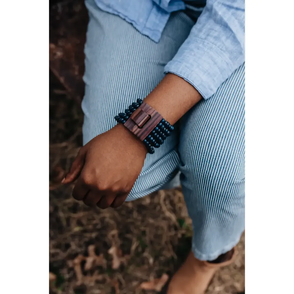 [CF-JE-FA-NV-UB] Unity Bracelet by 'Crowned Free' in Navy - on a mission to end Human Trafficking