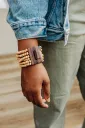 Unity Bracelet by 'Crowned Free' in Natural - on a mission to end Human Trafficking