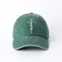 Faith Cross Woman's Ball Cap - Forest Green