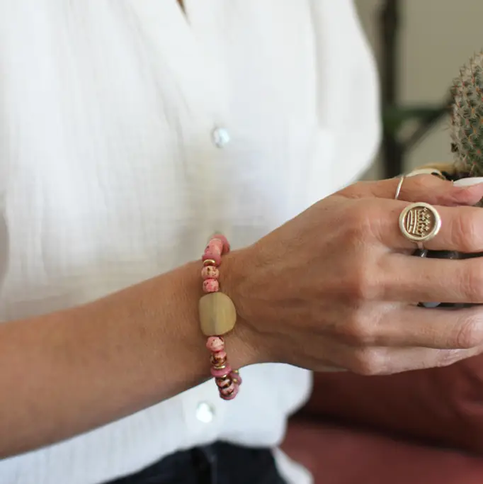 [CF-JE-FA-EL-MB] Enduring Love Bracelet by Crowned Free – Made by Human Trafficking Survivors