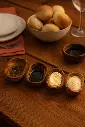 Olive Wood Rustic Dipping Bowls (Set of 4) from Naturally Med